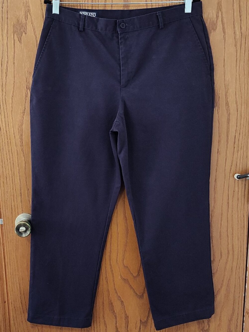Lands' End navy blue dress pants, Excellent used condition, size 12 Petite